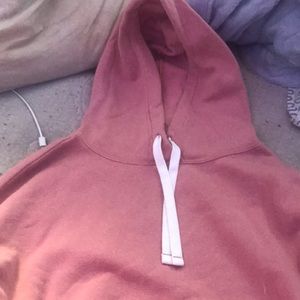 pink hoodie
